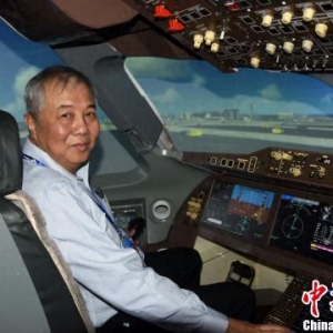 中國C919大型客機飛行模擬器首次亮相