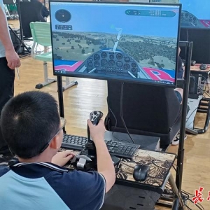 湖北省青少年模擬飛行選拔賽上，這群少年比拼“飛行技能”