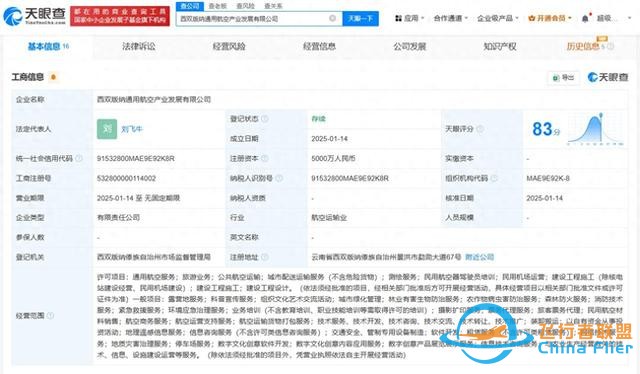 重慶通航西雙版納文旅集團成立通用航空公司-7206