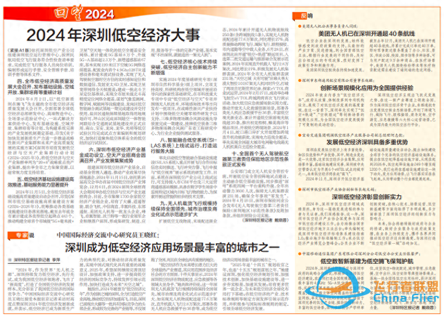 【深圳特區報】回望2024年深圳低空經濟大事，聽聽他們怎么說-1196